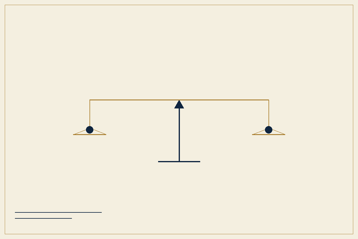Illustration of a balanced scale representing a trustee's duty to balance current income beneficiaries against future remainder beneficiaries